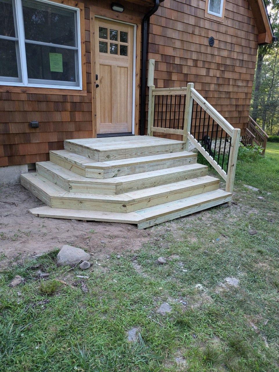 Wooden Home Entrance Deck - Slide 2