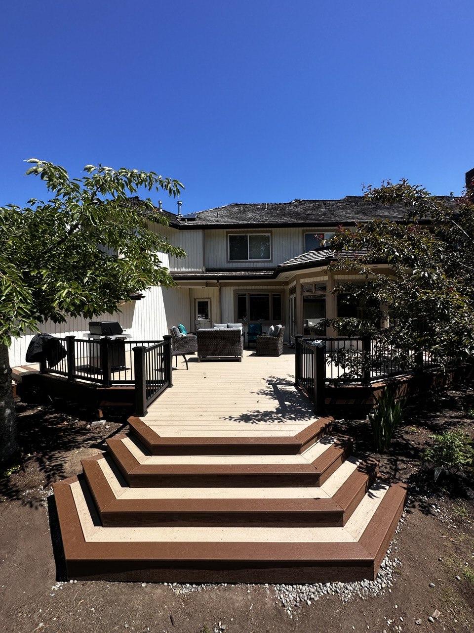 Modern Wraparound Porch & Deck