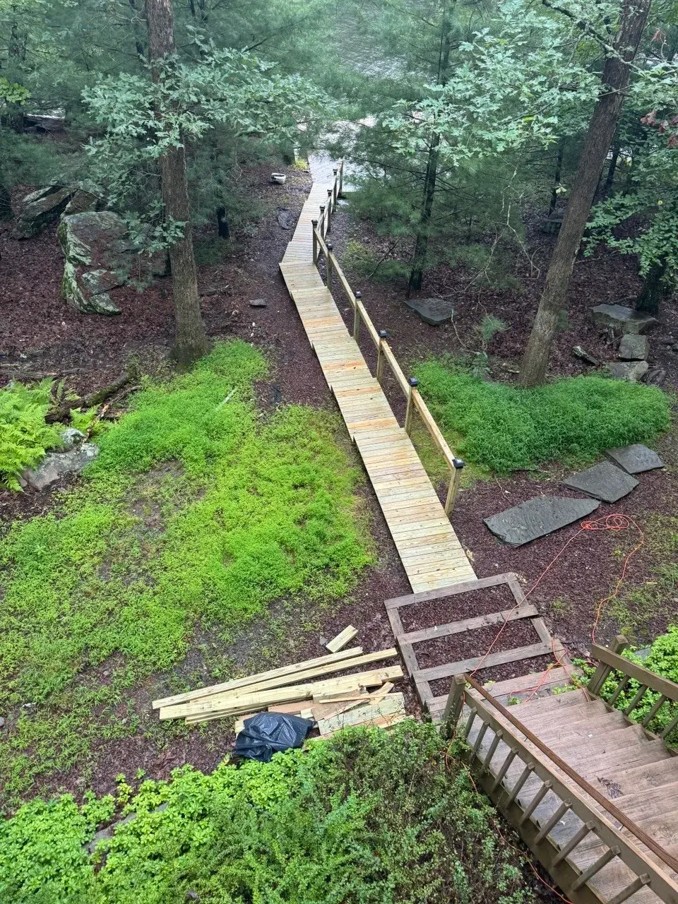 Woodland Walkway to Lake - Slide 2