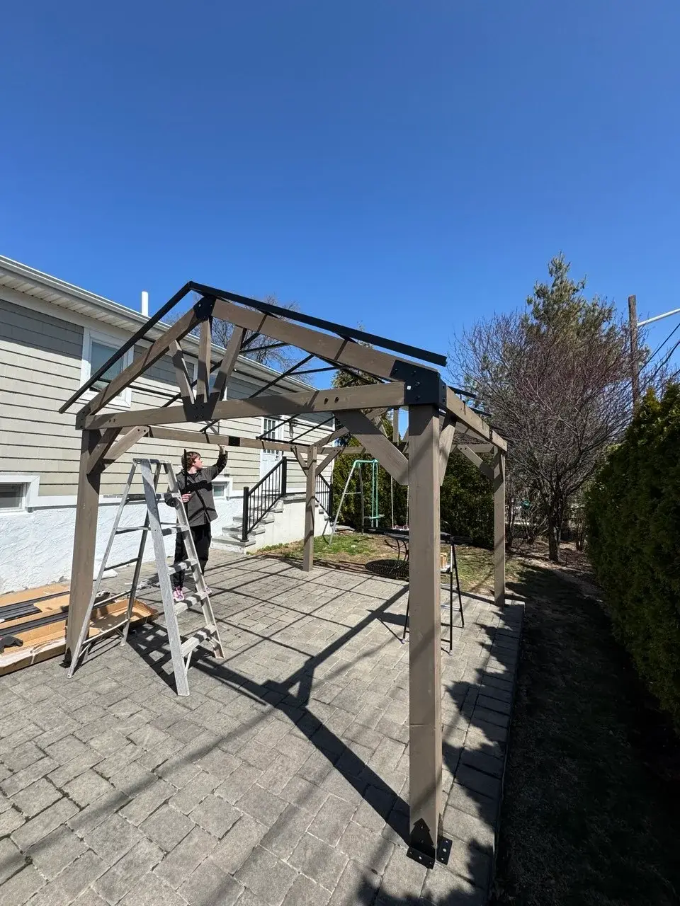 Heavy Timber Backyard Pavilion - Slide 2