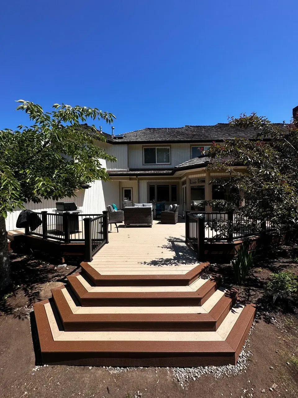 Modern Wraparound Porch & Deck